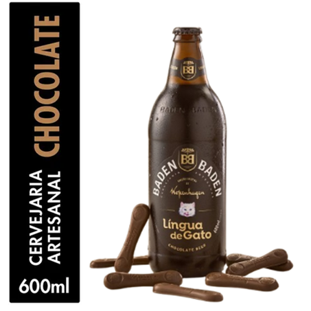 CERVEJA BADEN BADEN CHOCOLATE LÍNGUA GATO 600ML 
