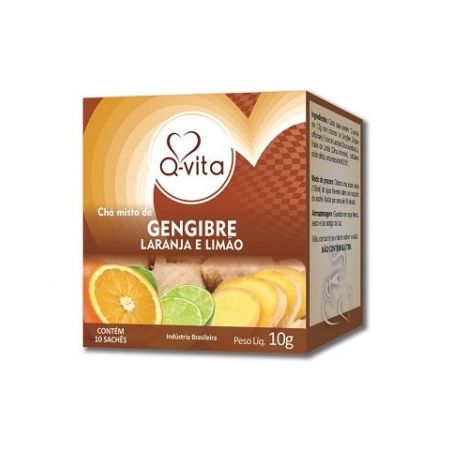 Cha Qvita Gengibre/Laranja/Limao 10G