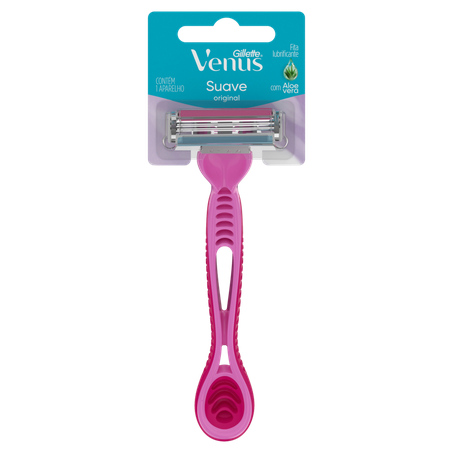 LÂMINA DE DEPILAR GILLETTE VENUS SUAVE ORIGINAL CARTELA C/1UNID