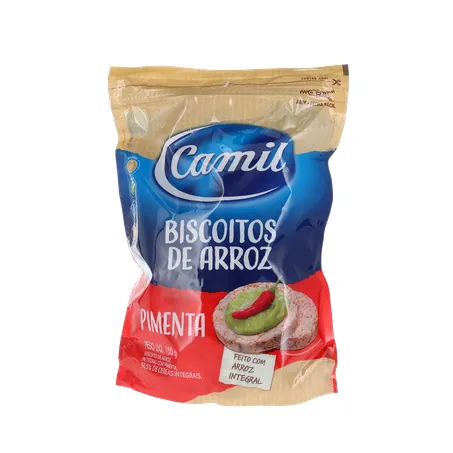 Biscoito Camil Arroz Integral Pimenta 150G 360-1