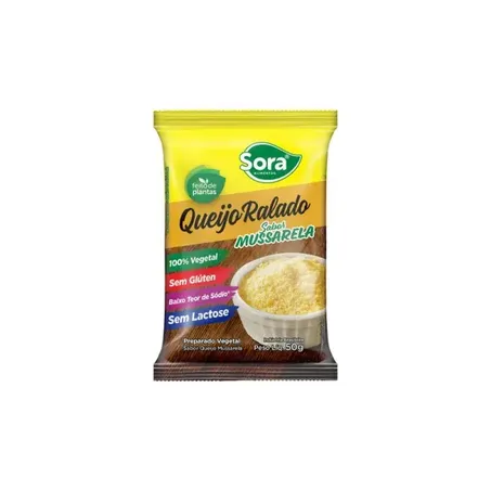 Queijo Ralado Mussarela Vegetal Sora 50g