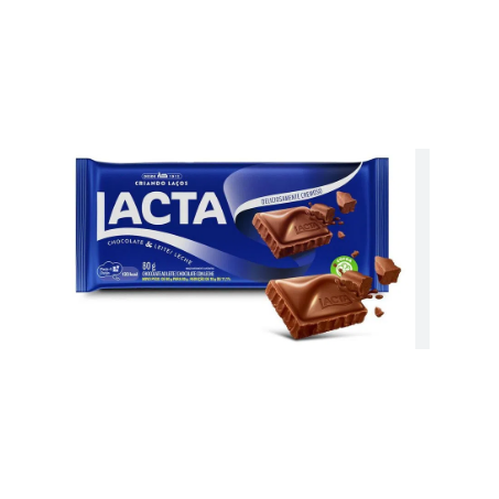 Chocolate lacta ao leite 80g
