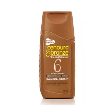 Protetor cenoura bronze fps 6 efeito dourado 110m