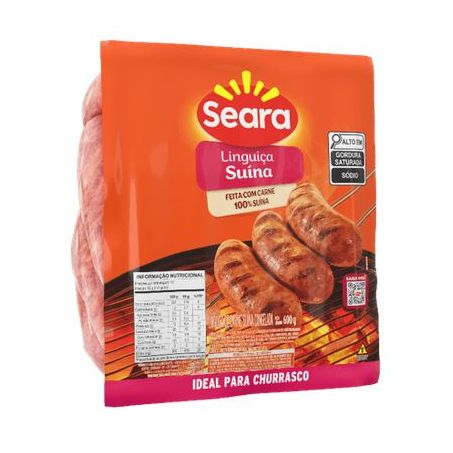 Linguica seara 600gr suina cong