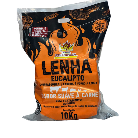 Lenha Rei da Brasa Pacote 10Kg