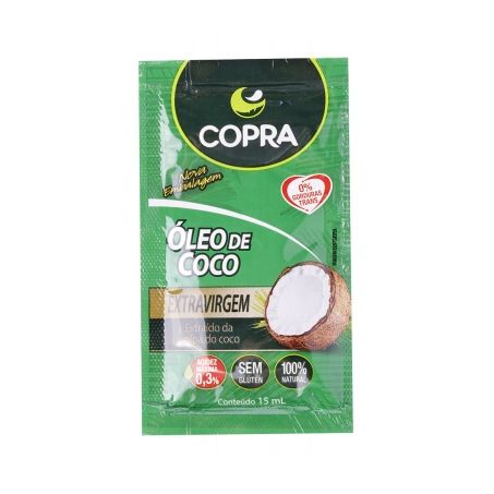 Óleo de Coco Copra Extra Virgem Sachê 15ML