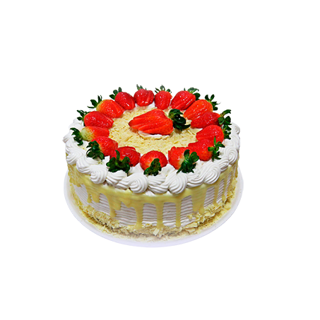 TORTA RECHEIO MORANGO E  DOCE LEITE
