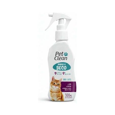 Banho seco pet clean gatos 300ml