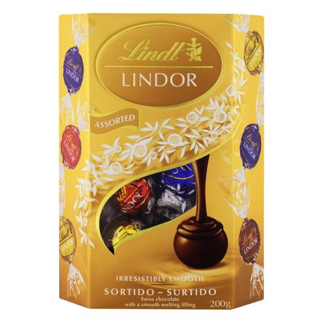 Bombom lindt lindor sortido 200g