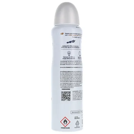 Antitranspirante Aerosol Dove Invisible Dry Violeta e Frésia Branca Frasco Spray 150ml 360-12