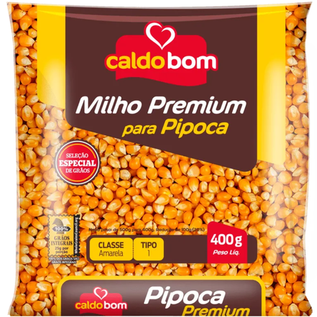 Pipoca grao 400gr caldo bom
