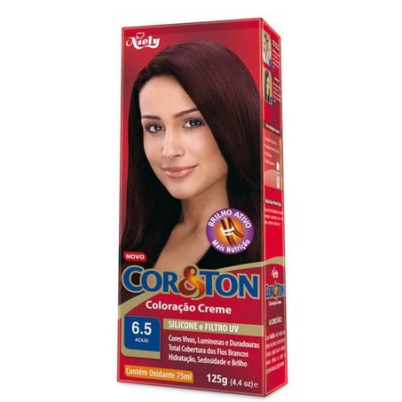 Tintura cor&ton 6.5 m-kit acaju 135g