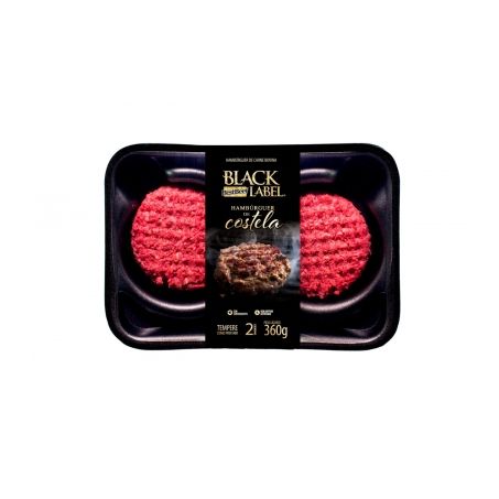 Hamburguer costela black best beef 360g