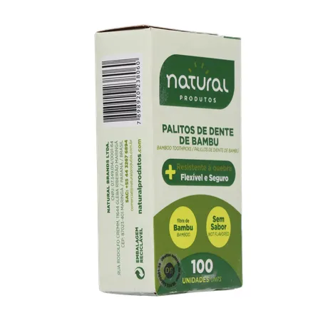 Palito dental natural bambu 100un 360-13