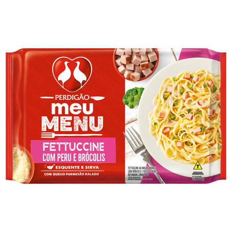 Fettuccine Perdigão Molho de Branco Pacote com  300G