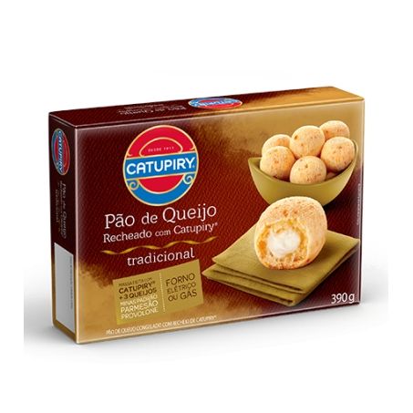 Pao de queijo catupiry 390gr c/catupiry