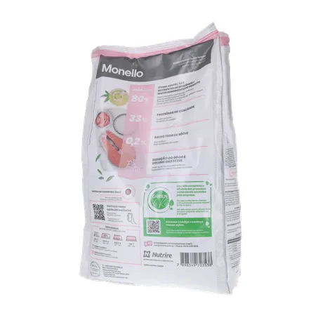 Ração para gatos monello premium filhotes salmão e frango 1kg 360-20
