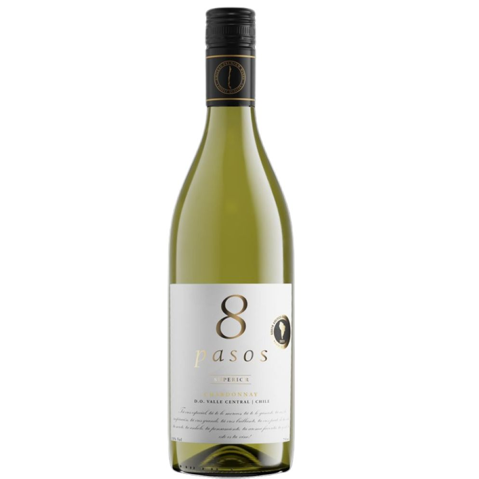 Vinho Branco Chileno 8pasos Superior Chardonnay 750ml | Koch