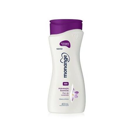 Leite Hidratante Corporal Monange Flor de Lavanda Embalagem 400ML