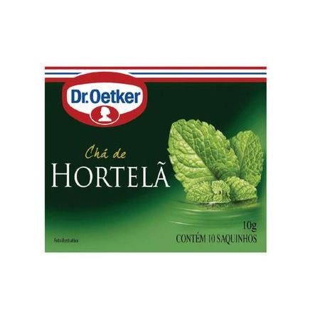 Cha oetker hortelã c 10 10g