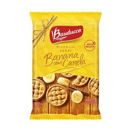 Biscoito banana c/canela bauducco 375g