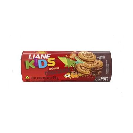 Biscoito Recheado S/Lactose Liane Kids Chocolate 115g