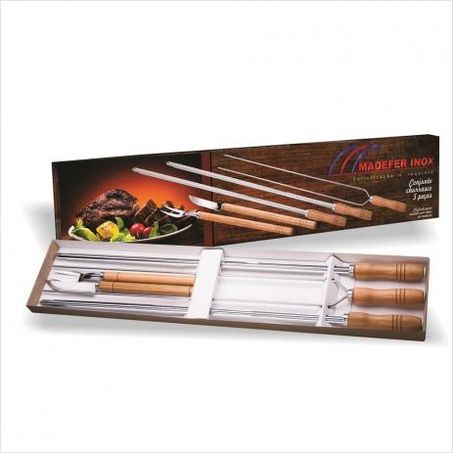 CONJ CHURRASCO MADEFER 5 PECAS