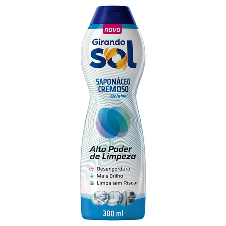 Saponáceo Cremoso Girando Sol Leve 300ml, Pague 250ml - Original