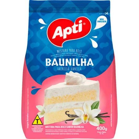 Mistura para bolo apti 400g baunilha