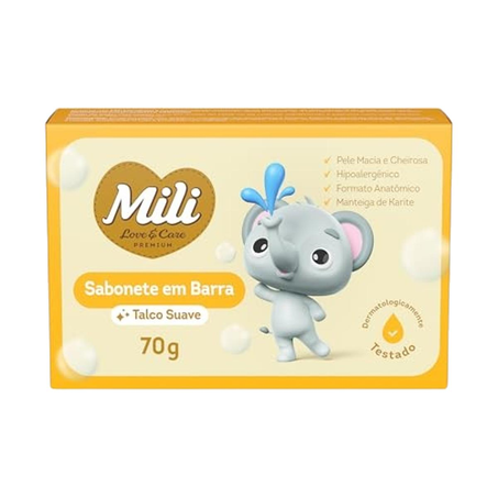 Sabonete Mili Love & Care 70g - Talco