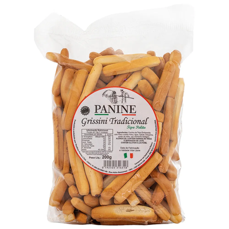 BISCOITO PANINE GRISSINI TRADICIONAL 200G