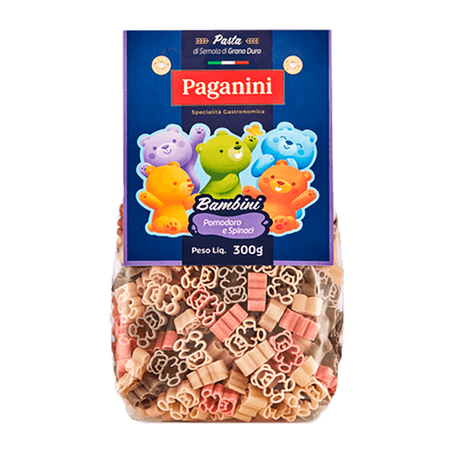Massa Paganini Bambini Ursinho Caixa 300gr