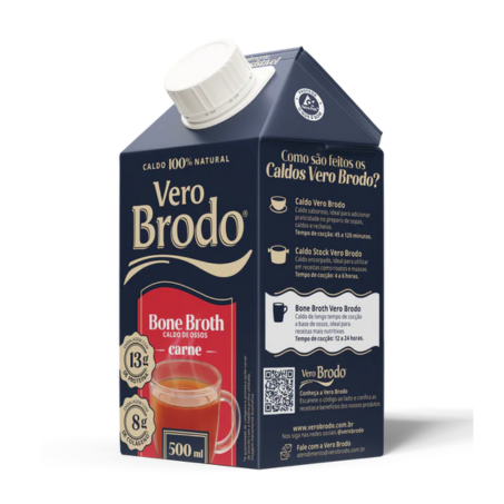 CALDO BONE BROTH BOVINO VERO BRODO 500ML