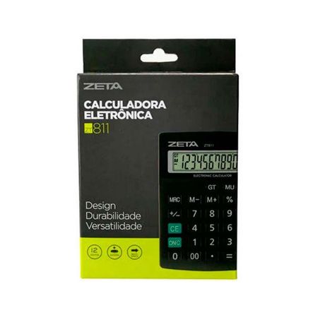CALCULADORA 12 DÍGITOS ZT 811 ZETA