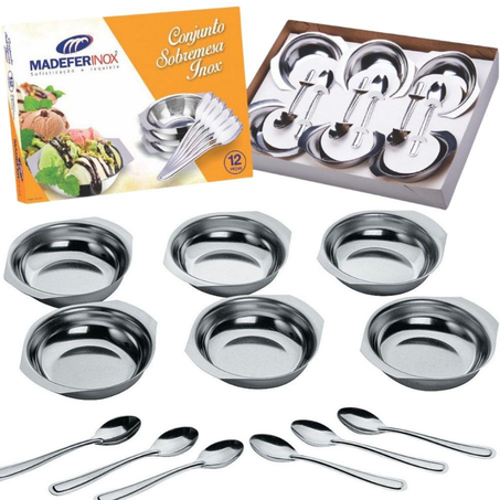Conjunto sobremesa 12pcs inox