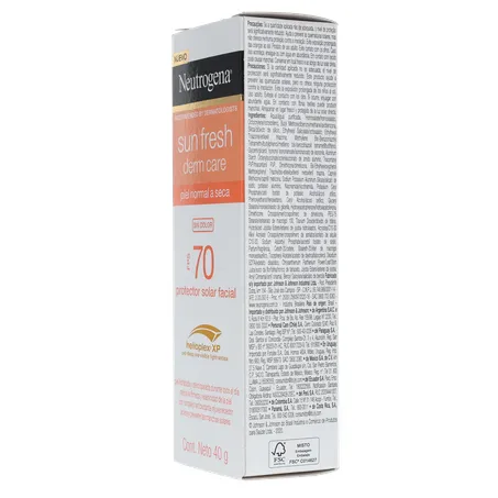 PROTETOR SOLAR FACIAL NEUTROGENA SUN FRESH DERM CARE SEM COR FPS 70 40G 360-24