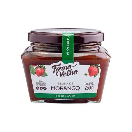 Geleia forno velho 250g 100% fruta morango