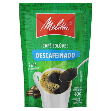 Café-solúvel Melitta 40g - Descafeinado - Sachê
