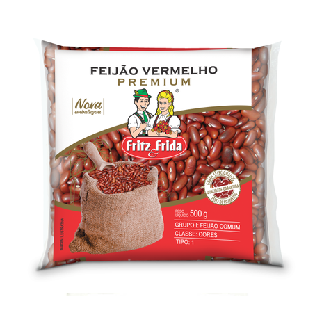 FEIJÃO VERMELHO FRITZ&FRIDA PREMIUM 500G
