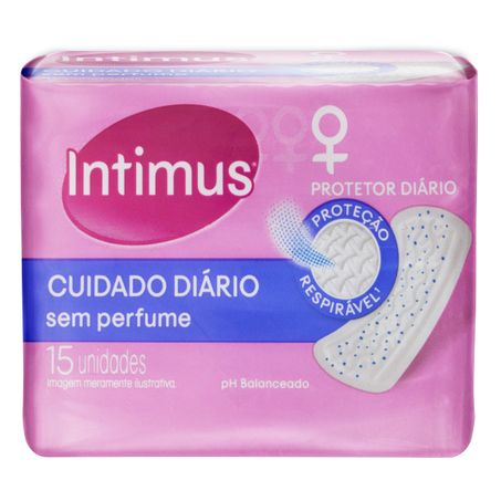 PROTETOR DIÁRIO SEM ABAS INTIMUS CUIDADO DIÁRIO