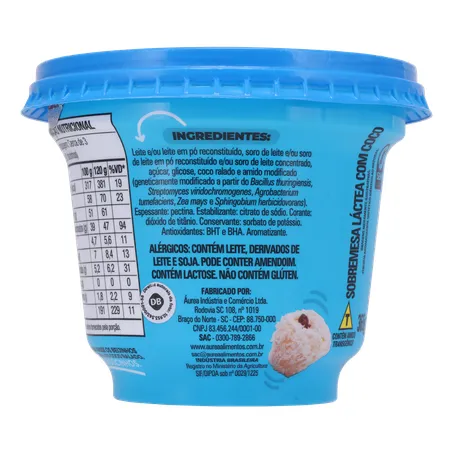 Sobremesa beijinho aurea pote 365g 360-25