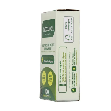 Palito dental natural bambu 100un 360-25