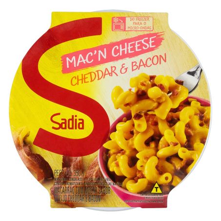 Mac'n cheese cheddar & bacon sadia