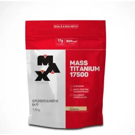SUPLEMENTO PROTEICO BAUNILHA MASS TITANIUM  1,4 KG