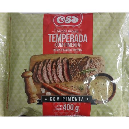 FAROFA CBS TEMPERADA C/PIMENTA 400G (115870)