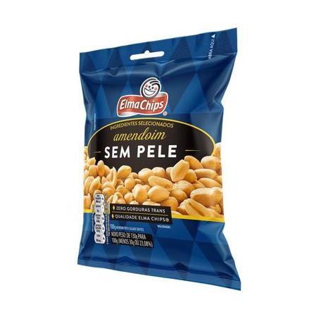 Amendoim elma chips sem pele 100g