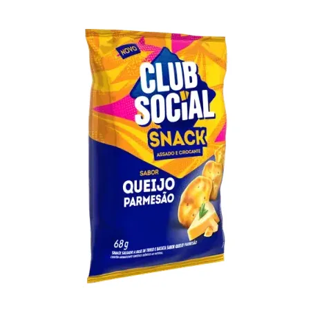 Snack queijo parmesao club social 68g