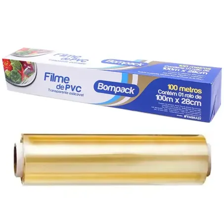 Bobina filme pvc bompack 38x100mts