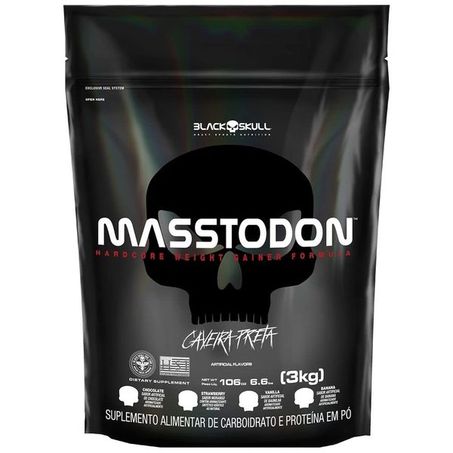 SUPLEMENTO EM PÓ BLACK SKULL MASSTODON CHOCOLATE 3KG