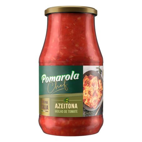 MOLHO TOMATE POMAROLA CHEF AZEITON 420ML